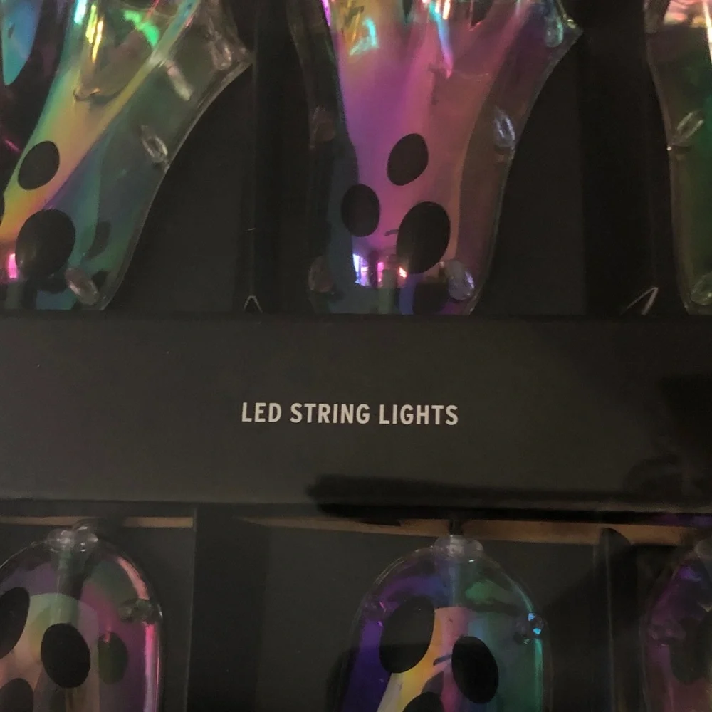 NEW Booville Lighted Iridescent Ghost LED String Lights